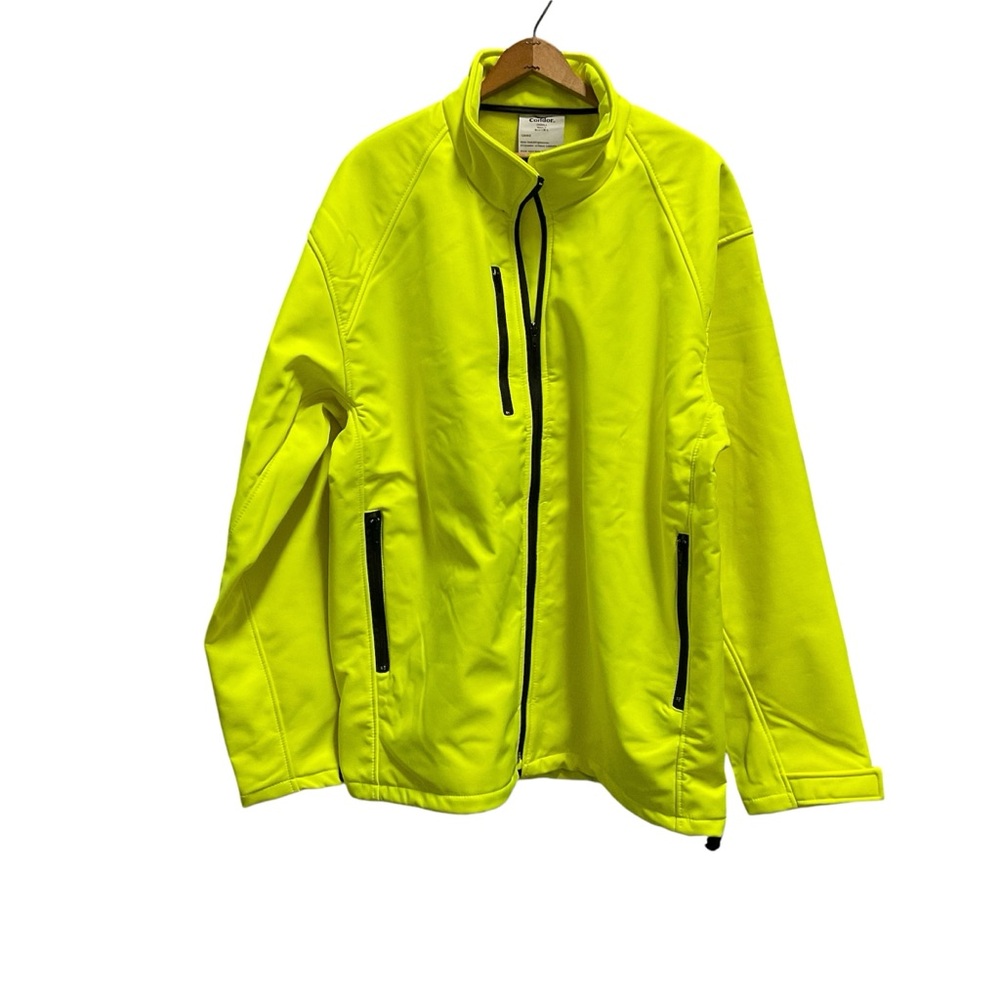 NWOT, Men’s Fleece Lined Jacket, Hi Vis Yellow.  Large.  Condor